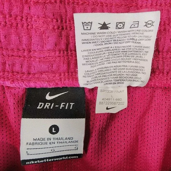 Lot 2 Pairs Nike Shorts Women Large Green Maroon Mesh Athletic Running Gym - Picture 13 of 14